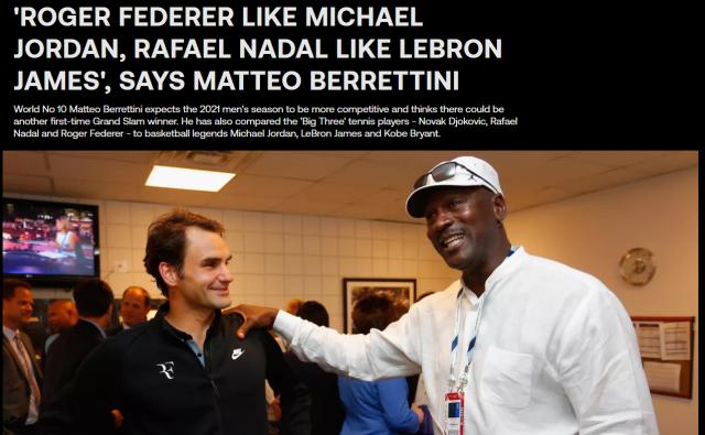 九游娱乐-费德勒像乔丹，纳达尔像詹姆斯，那么德约呢？