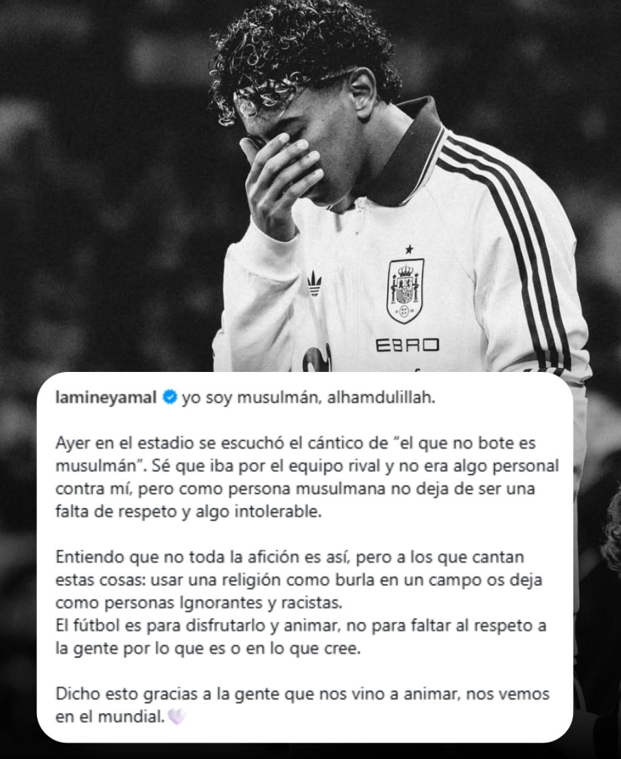 九游体育-亚马尔发声谴责：我是穆斯林 足球是来享受的 不是侮辱攻击他人的